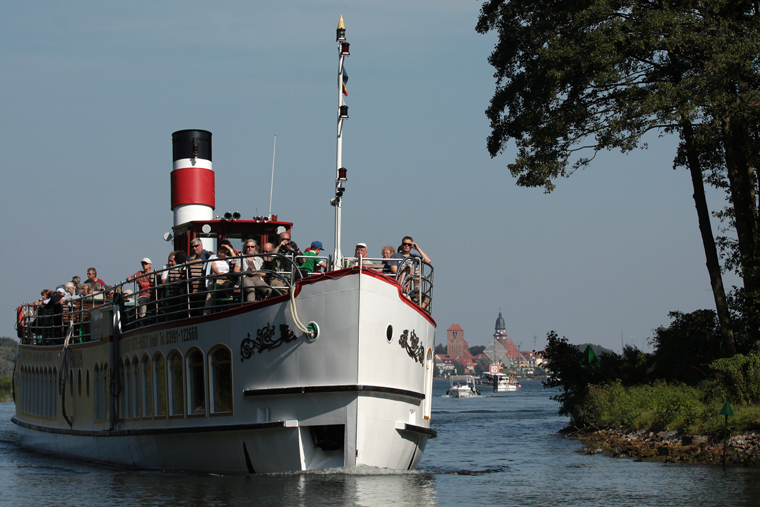 Nostalgisches Dampfschiff Europa - Weiße  Flotte-Müritz