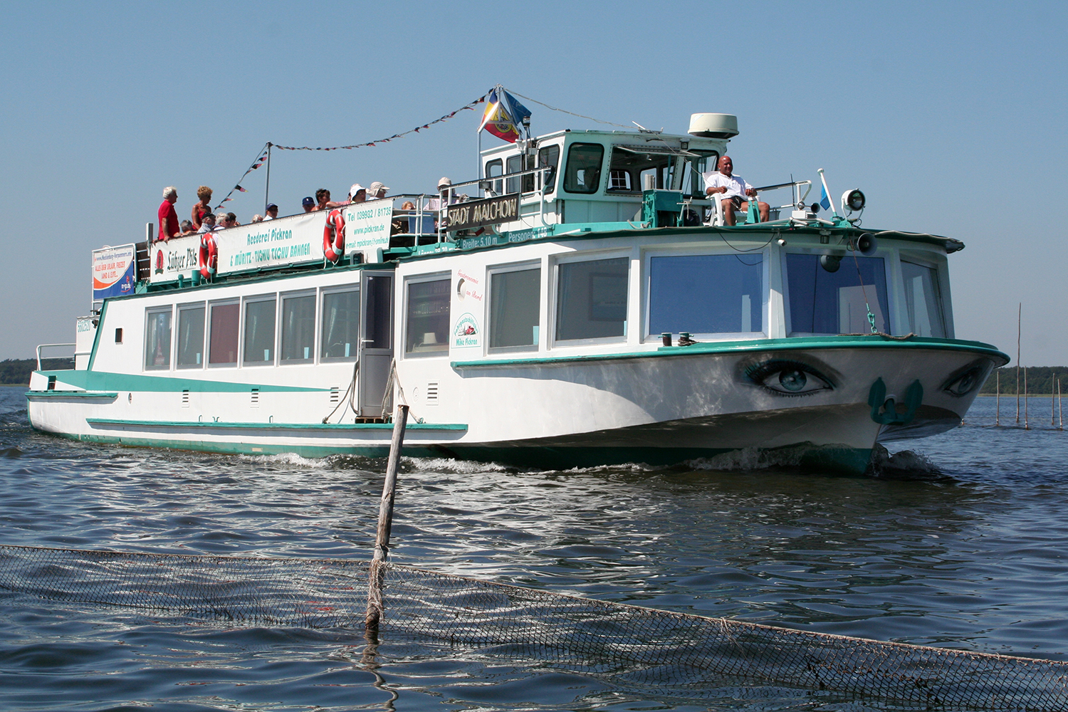 Fahrgastschiff Malchow - Reederei Pickran